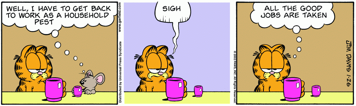 Garfield, January 26, 2002