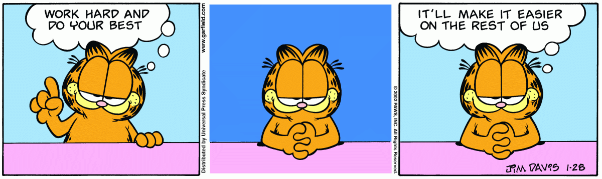 Garfield, January 28, 2002