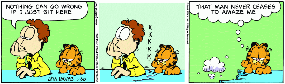 Garfield, January 30, 2002