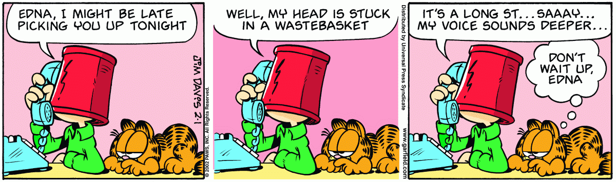 Garfield, February 1, 2002