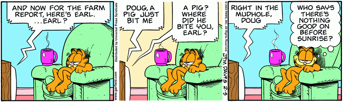 Garfield, February 5, 2002