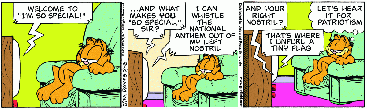 Garfield, February 6, 2002