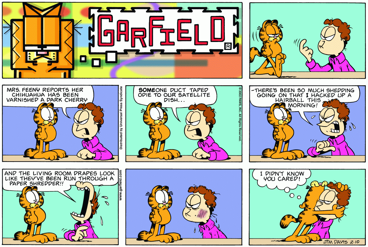 Garfield, February 10, 2002