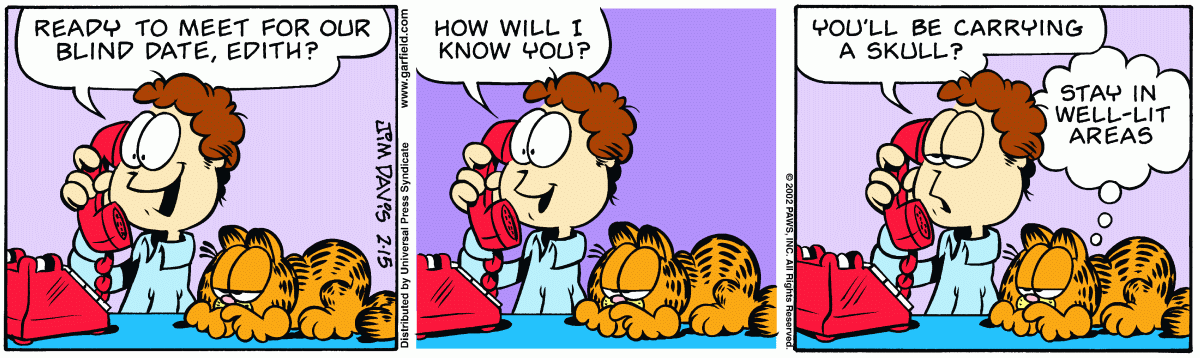 Garfield, February 15, 2002