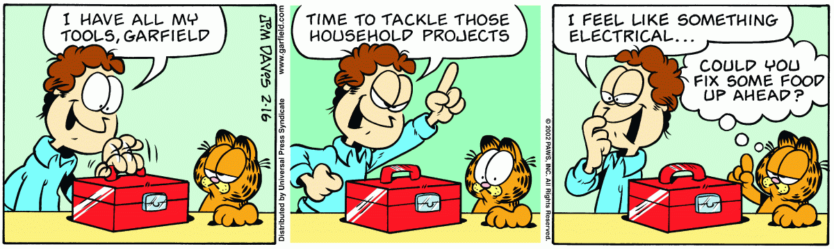 Garfield, February 16, 2002