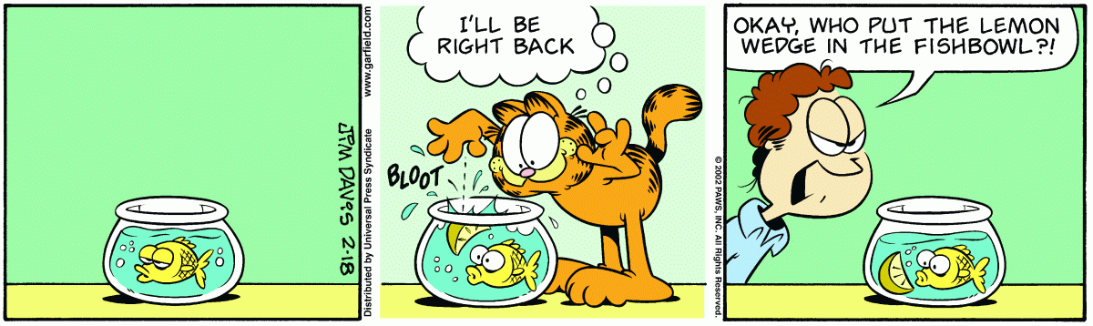 Garfield, February 18, 2002