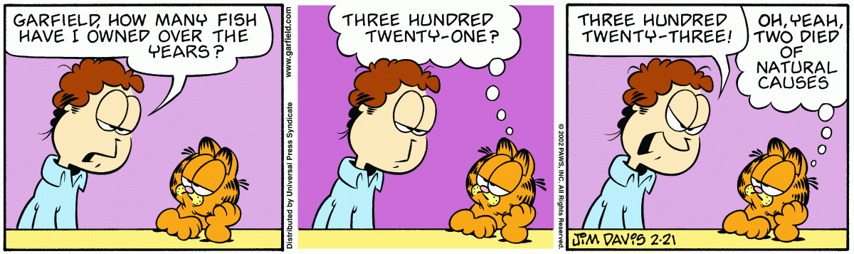 Garfield, February 21, 2002