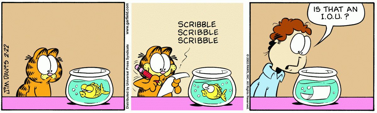 Garfield, February 22, 2002