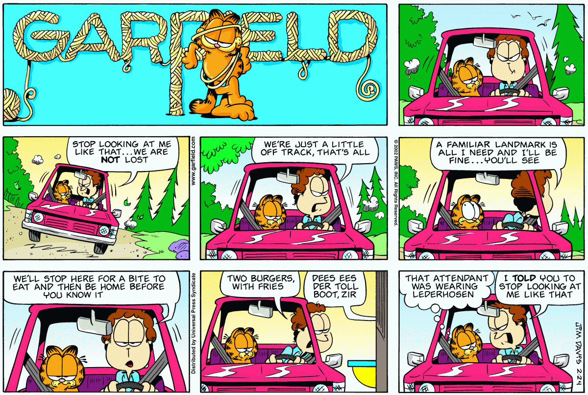 Garfield, February 24, 2002