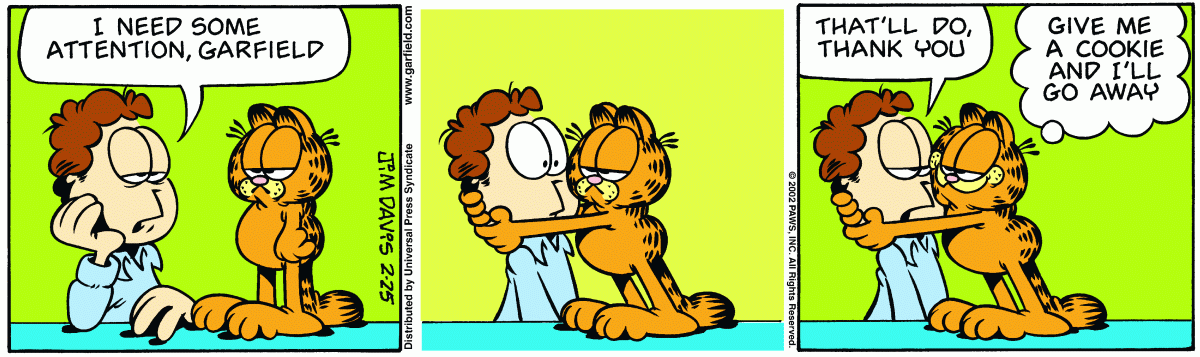 Garfield, February 25, 2002