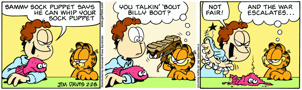 Garfield, February 28, 2002