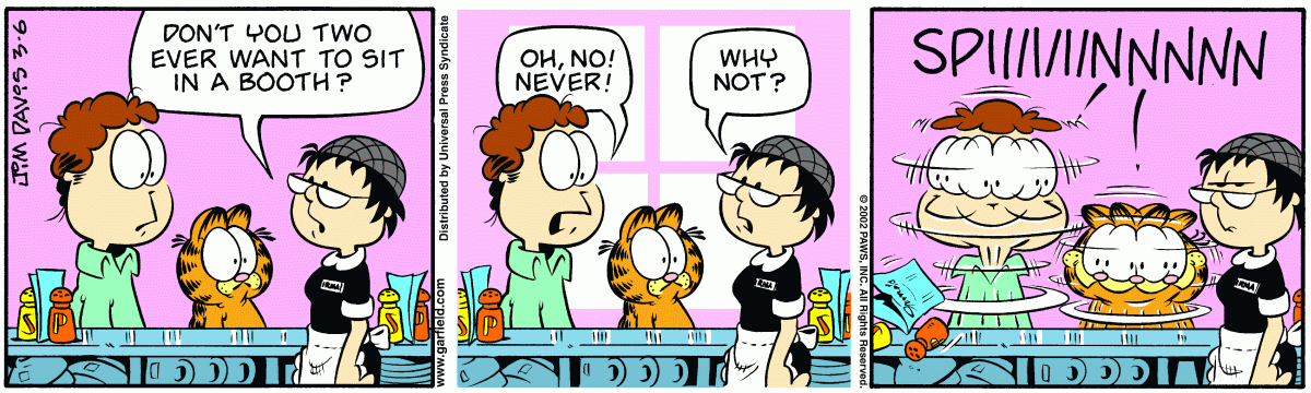 Garfield, March 6, 2002