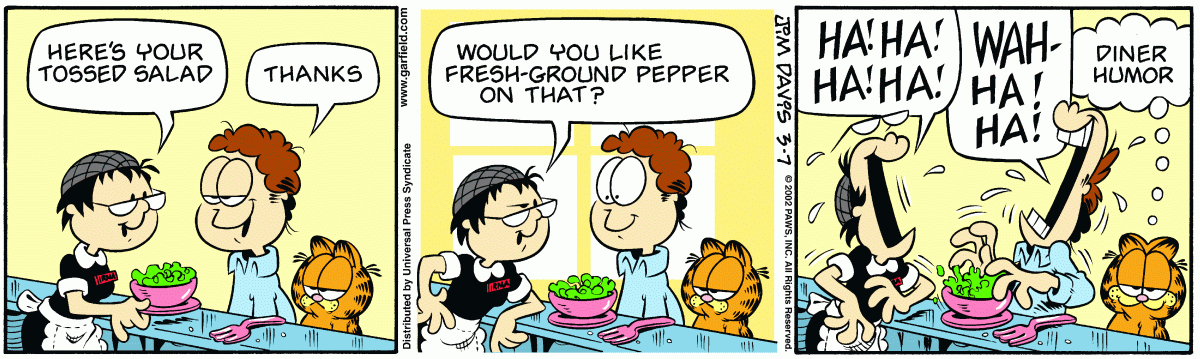Garfield, March 7, 2002