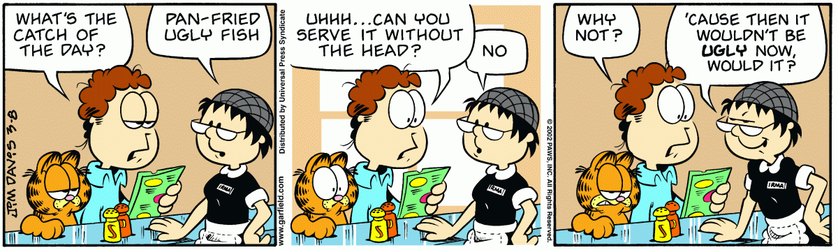 Garfield, March 8, 2002