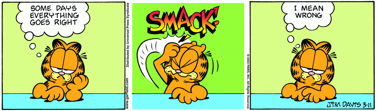 Garfield, March 11, 2002