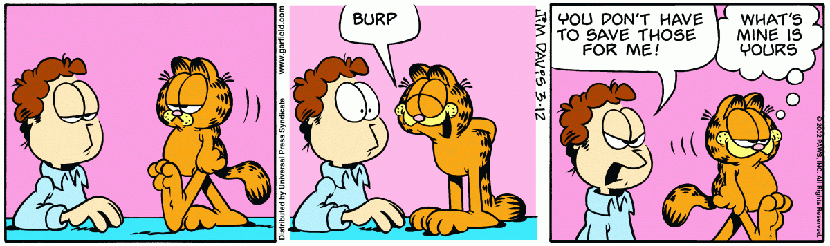 Garfield, March 12, 2002
