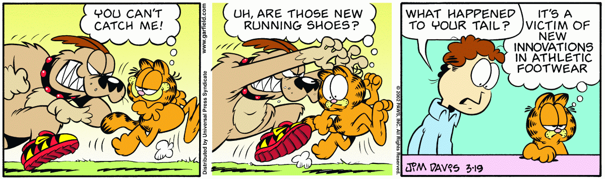 Garfield comic strip for Tuesday, March 19, 2002