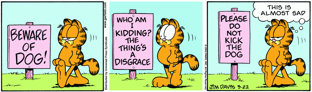 Garfield, March 22, 2002