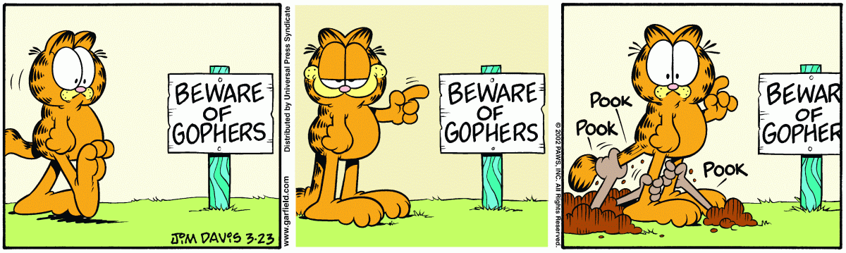 Garfield, March 23, 2002