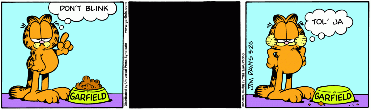Garfield, March 26, 2002