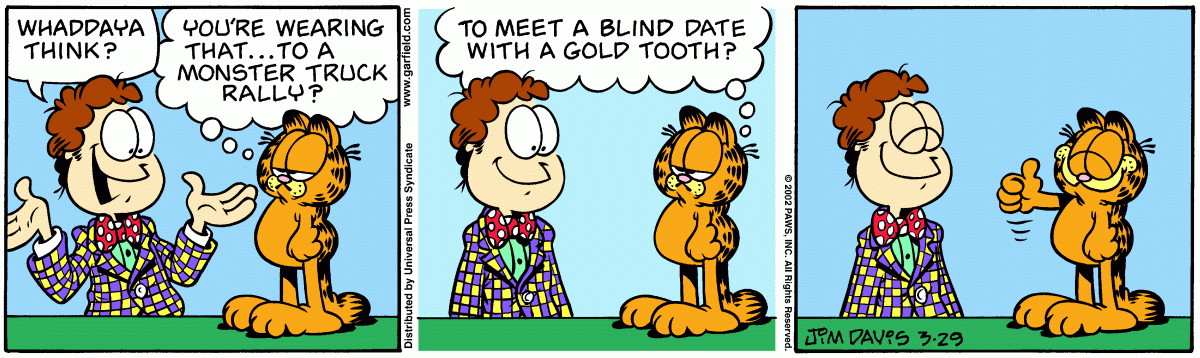 Garfield, March 29, 2002