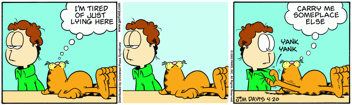 Garfield, April 20, 2002
