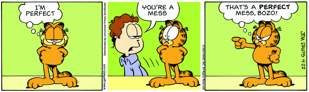 Garfield comic strip for Monday, April 22, 2002