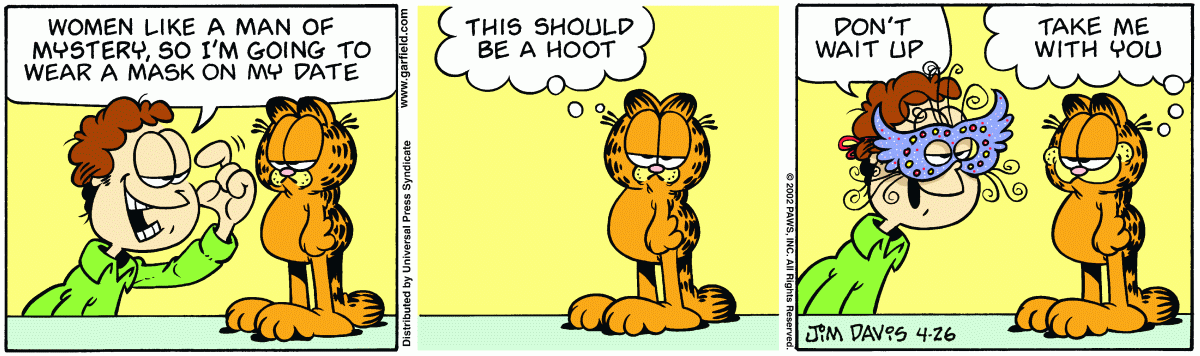 Garfield comic strip for Friday, April 26, 2002