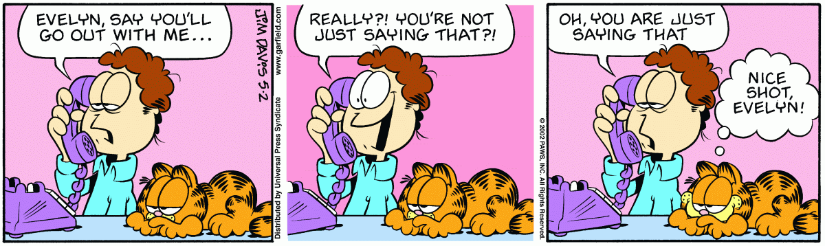 Garfield comic strip for Thursday, May 2, 2002