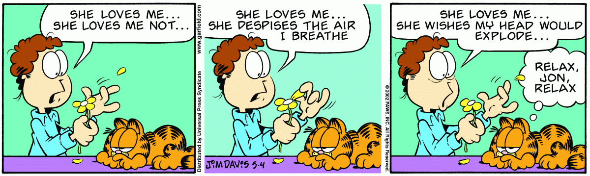 Garfield comic strip for Saturday, May 4, 2002