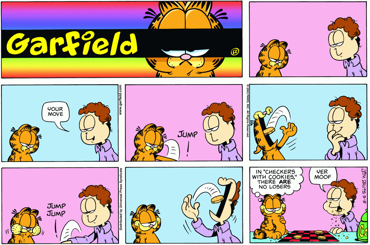 Garfield comic strip for Sunday, May 5, 2002
