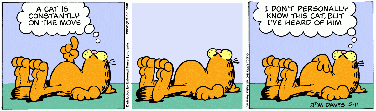 Garfield, May 11, 2002