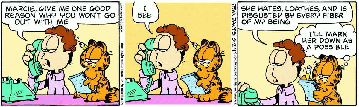 Garfield comic strip for Friday, May 24, 2002