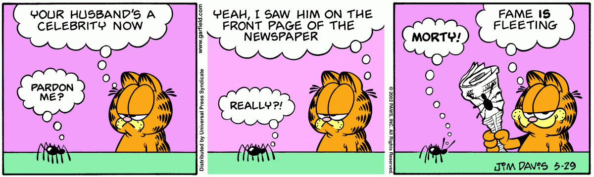 Garfield, May 29, 2002