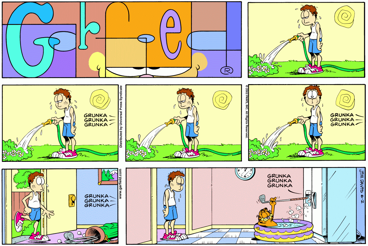 Garfield, June 2, 2002