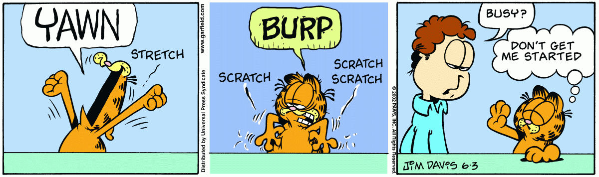 Garfield, June 3, 2002
