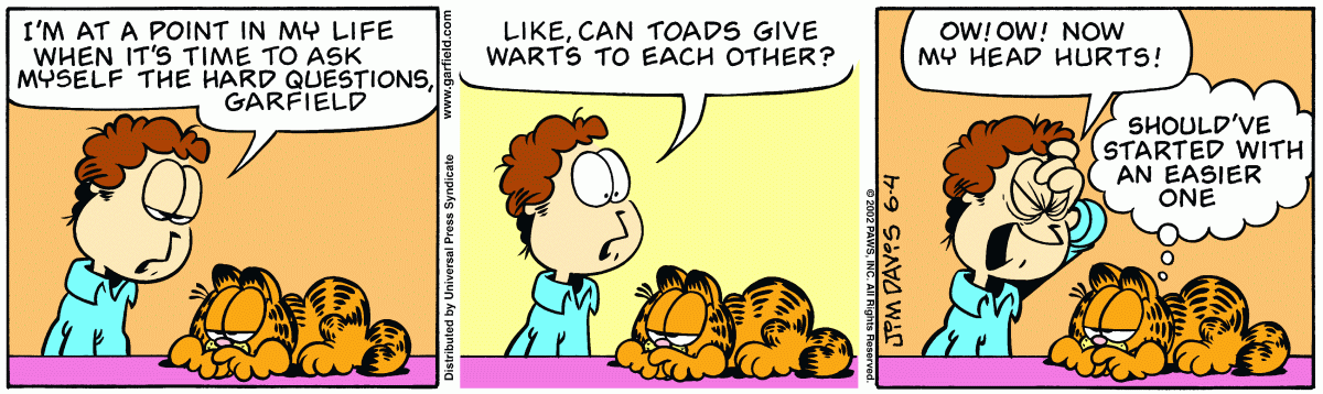 Garfield, June 4, 2002