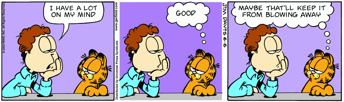 Garfield, June 6, 2002