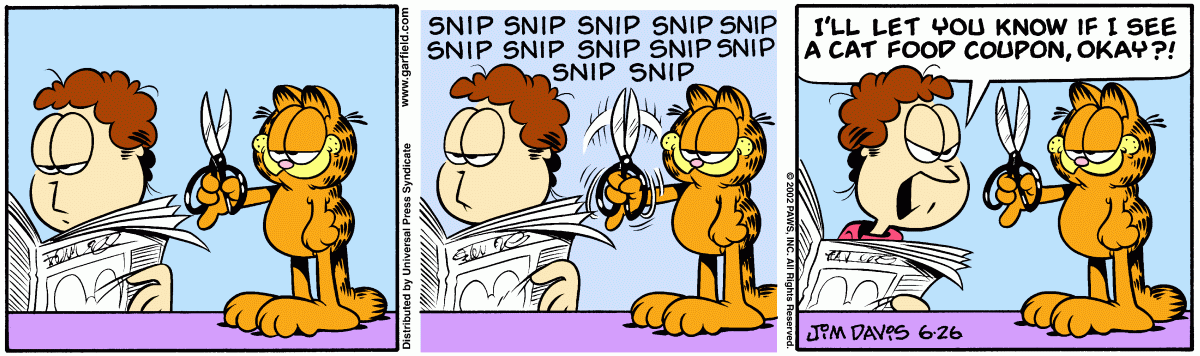 Garfield, June 26, 2002