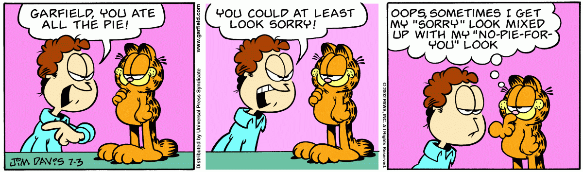 Garfield, July 3, 2002