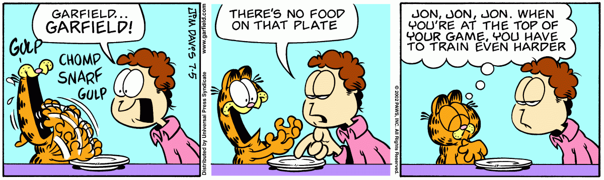 Garfield, July 5, 2002