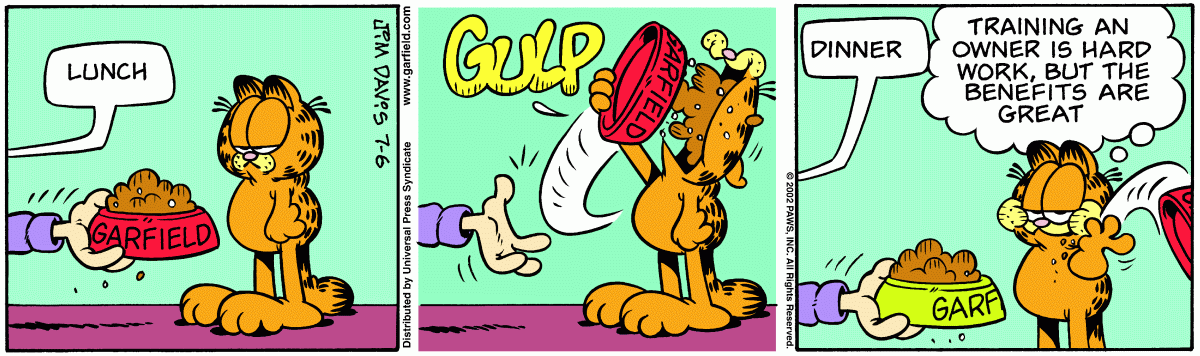 Garfield, July 6, 2002