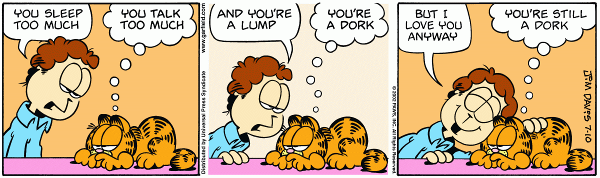 Garfield, July 10, 2002
