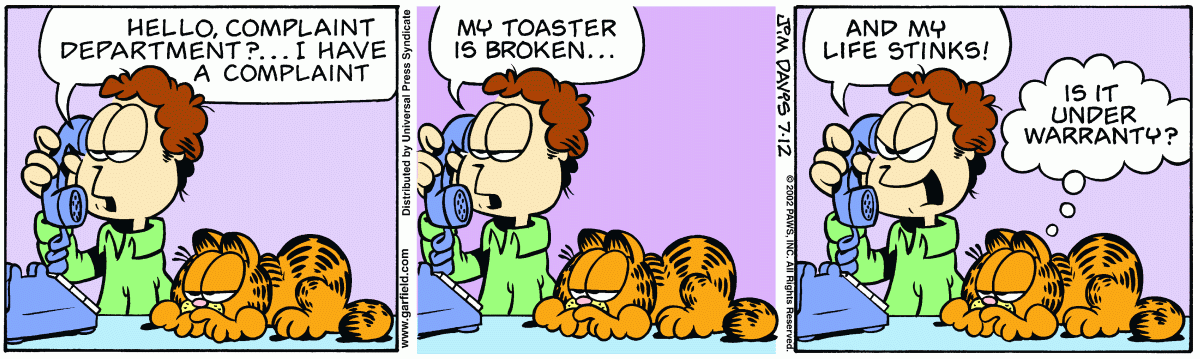 Garfield, July 12, 2002