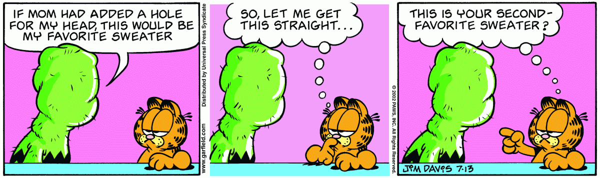 Garfield, July 13, 2002