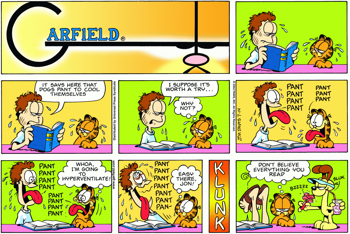 Garfield, July 14, 2002
