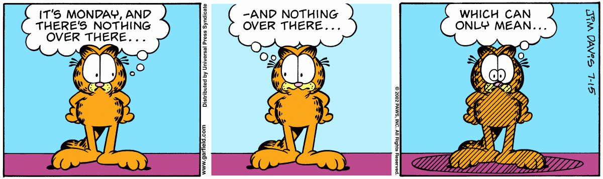 Garfield, July 15, 2002