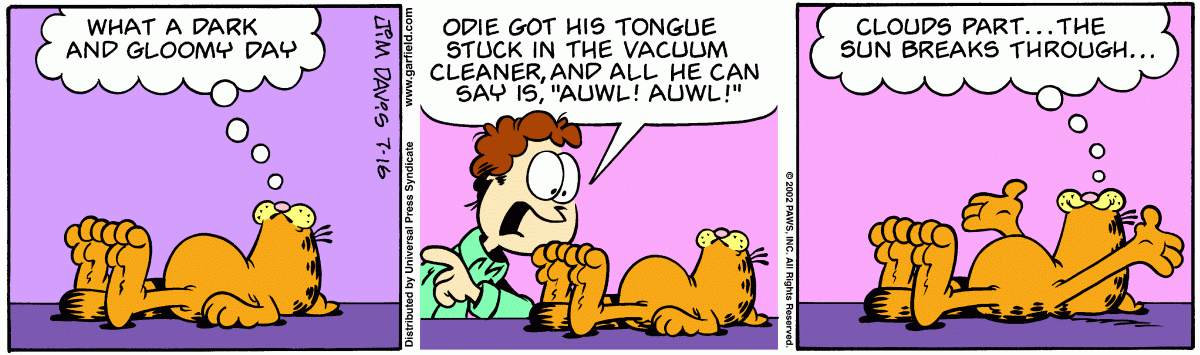 Garfield, July 16, 2002