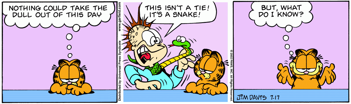 Garfield, July 17, 2002
