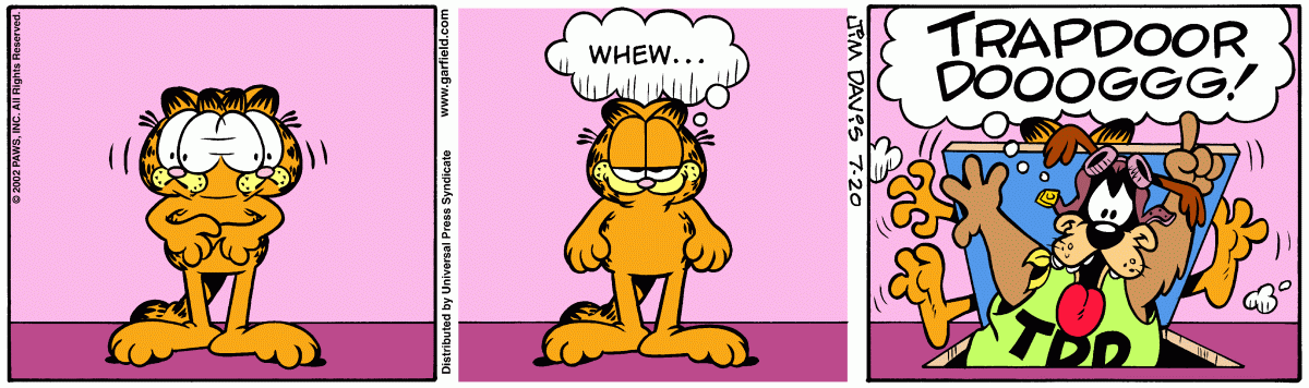 Garfield, July 20, 2002